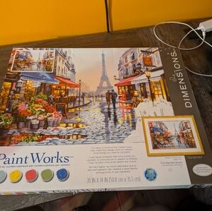 Dimensions PaintWorks Paris Flower Shop Scene Kit New In Box
